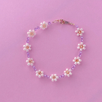 お花のビーズブレスレット　15