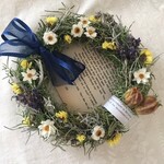 花かんざしとラベンダーとローズマリーのハーブリース（ラスト1個）