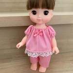 メルちゃん　ソランちゃん服　ピンク色パジャマ