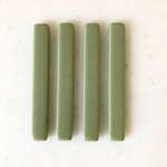 Moss Green Long Rectangle Cabochons