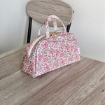  liberty＊一枚仕立ての軽いポーチ【フェリシテ＊ピンク】 ラミネート