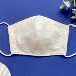 mairio333様専用★刺繍コットンレースマスク(小花柄)
