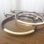 スティックバーブレスレット（ブラック　OR　グレー）