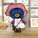 m様ご注文品『桜色ハットの幸せの青い小鳥ちゃん♪』