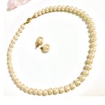 ♢再販♢コットンパールネックレス・ピアス♢セット