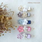 【再販】小さなお花のモチーフのヘアクリップ