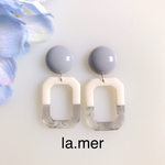 グレーツートンピアス(イヤリング)