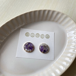 アメジストとパール (ピアスorイヤリング)