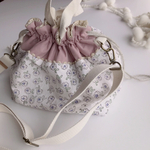 yさまオーダー☆ショルダー付きお弁当袋☆admiの花柄☆保冷バッグ☆保温
