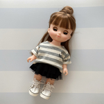 No.268♡︎ソランちゃん 服♡︎hello Tシャツ&2段チュチュスカート