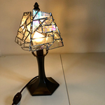 ✴︎シェードのみ✴︎ オーロラ＋クリアガラスのかけらランプ★ステンドグラスランプ