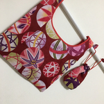 お着物浴衣新品リメイク　毱柄　ハンドメイドエコバッグ