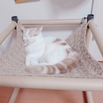 受注制作　猫用　ハンモック　松編み　麻ひも