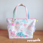 [Mサイズ]シャカシャカ ♡ ファスナー付きトート