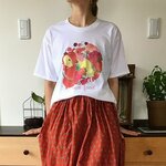 【お客様専用受注生産ページ】<SALE!!10%OFF>☆プレゼントおまけ付き☆コザクラインコのレッドリースTシャツ🍎🍇🍉【Lサイズ】