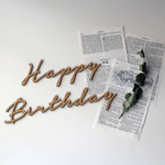 ◉送料込◉木製 Happy Birthday ウッドレター No.5シリーズ　誕生日 パーティー