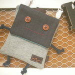 移動ポケット＊ロボットくん/秋冬型スウェット②＊はんかちポーチ