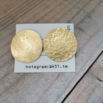 真鍮イヤリング　brass　asymmetry