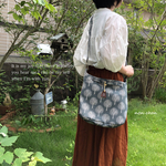 ショルダー　斜め掛け　2way-bag ❇︎ 北欧　ヴィンテージ風　tree柄