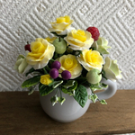 薔薇のアレンジカップ  8  樹脂粘土 ミニチュア