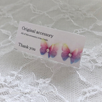 送料無料✴︎アレルギー対応✴︎再販♡bijou small double chiffon butterfly ピアス・イヤリング