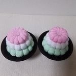 🔴hirepure様オーダー品🔴ちりめん細工  お盆  菊落雁   お供物(うす緑)