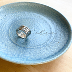 silver925 クロス ライン ワイド シルバーリング　
