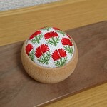 ピンクッション・花・赤