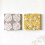 北欧 ファブリックパネル サークルフラワー × 果実と小花