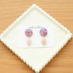 （small）まぁるにチェコビーズゆらゆらイヤリング かピアス