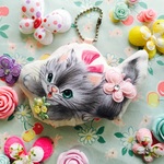 キュートな猫ちゃんキーホルダー