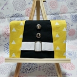 移動ポケット　ハンドメイド　鱗模様　