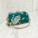 a様ご確認用です☆liberty＊持ち手が着くポーチ【アーカイブライラック＊ディープブルー＆ホワイト】リバティ ラミネート