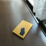 木製マスクケース（メープル色つや消し　猫シルエット柄）