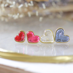 glass heart /ピアス、イヤリング/片耳用