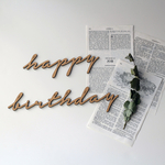◉送料込◉木製 happy birthday ウッドレター⑸ 小文字ver