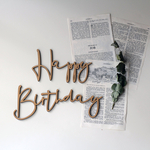 ◉送料込◉木製 Happy Birthday ウッドレター No.2シリーズ  誕生日飾り　装飾　飾り付け
