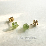 *再販2*【原石ピアス】清々しいグリーンのペリドットピアス