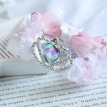 【再販】ティアラ付きプリンセス花冠2-3（ピンク）　うさぎ花冠 　Ｓサイズ　 ペット用