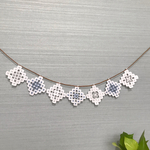 刺繍モチーフのガーランド　ハーダンガー 刺繍　<Original work No.35>
