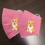 kozumo様専用◼️犬マスクシリーズ◼️ 夏用マスク 立体マスク コーギー大人用キッズ用セット