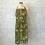 【再販】パン&スイーツ柄エプロン グリーン
