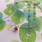 【ブレス】ギベオン隕石×金の1連フープブレスレット　願いを後押しする　パワーストーン♡ 隕石アクセサリー