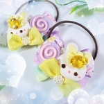 1セット限り🌟大人気‼️🆕キッズ用✨キュートなうさちゃん♡スイーツ柄リボンのヘアゴム