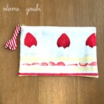 再販・マスクポケット付き！イチゴがたっぷり♪ショートケーキのspecial pouch