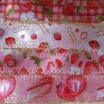 イチゴ柄レースリボン