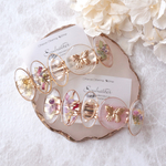 <ホワイト>butterfly garden バレッタ