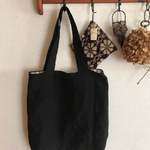 小さなbag（リネン:ブラック）