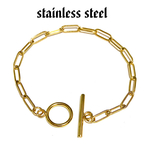 ステンレス ブレスレット ゴールド
