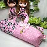 ブライスアウトフィット💕💚お出かけポーチ(2人用)アリス柄
